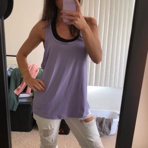 Purple under armour workout tank